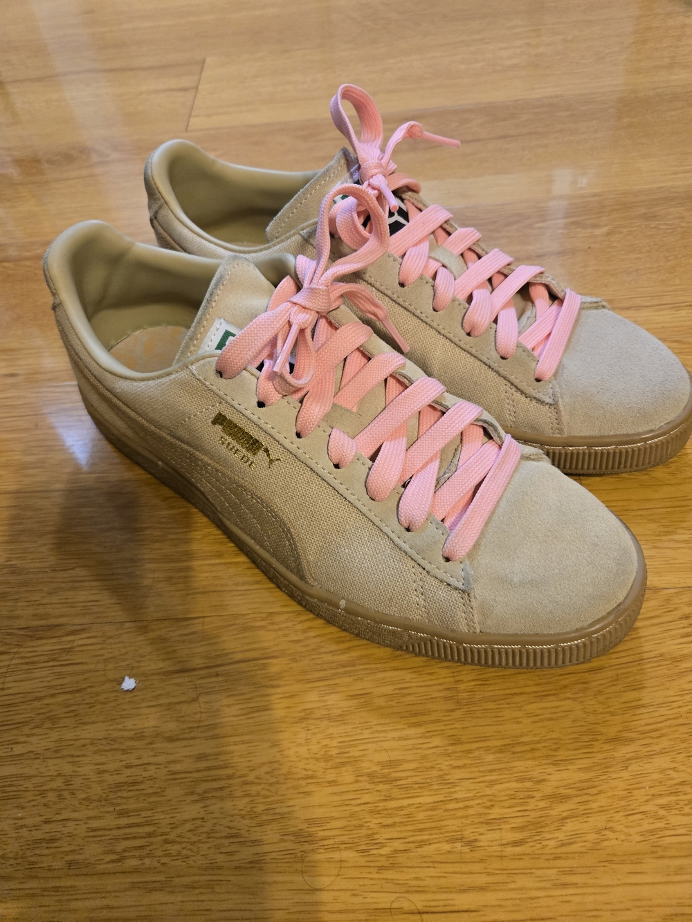 Puma Suede Hemp Toasted Almond Men’s 8.5 Beige Tan Gum Sole